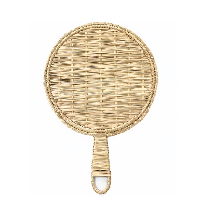 Boho Iraca Hand Fan for wholesale by Artett
