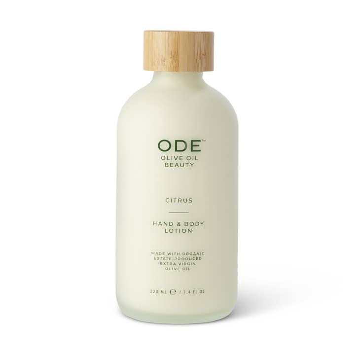 ODE Olive Oil Beauty Hand & Body Lotion - Citrus 7.4 FL OZ for wholesale by McEvoy Ranch