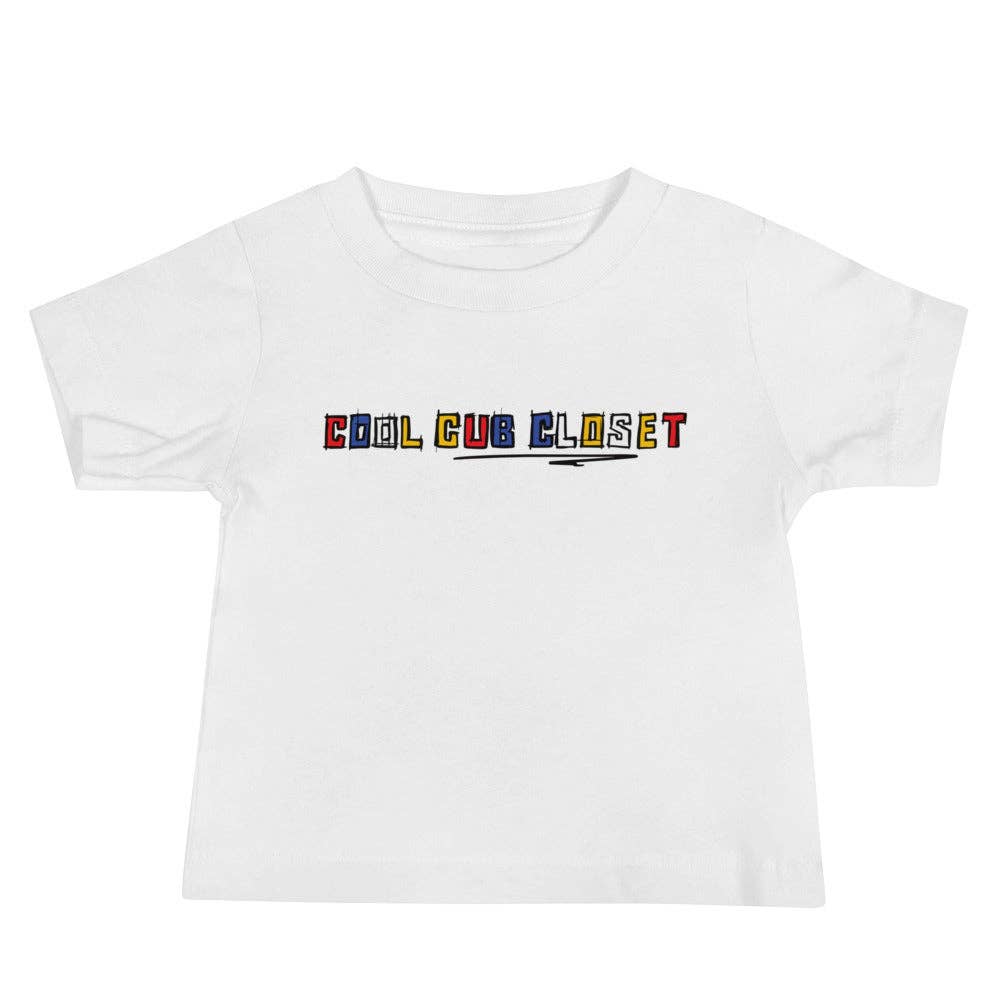 Cool Cub Closet – Engroshandel T-shirt med serigrafitryk – til børn – Farveblok Baby Tee