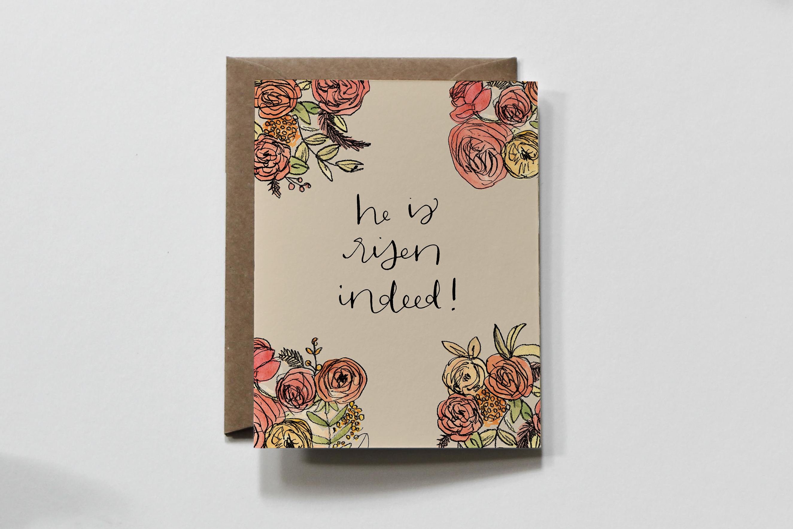 everglow handmade – Engroshandel Påskekort – Florals Indeed | Forår Påskeferie Lykønskningskort1