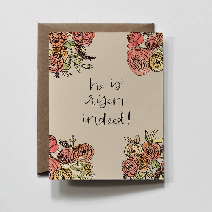 everglow handmade – Engroshandel Påskekort – Florals Indeed | Forår Påskeferie Lykønskningskort1