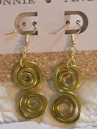 Kleine S-Swirl oorbellen voor wholesale door Angela Catirina Jones