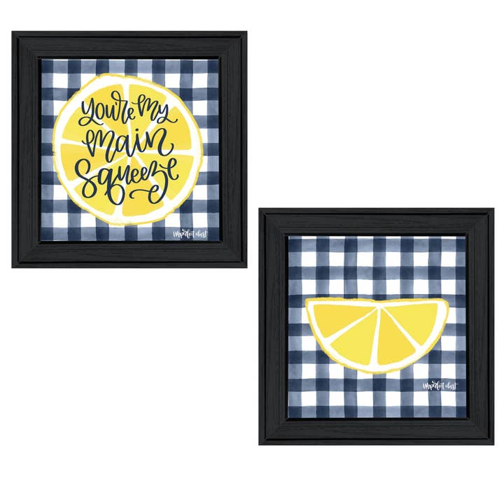 "You're My Main Squeeze" Bedroom Wall Art, Charcoal Frame for wholesale by Trendy Decor 4U