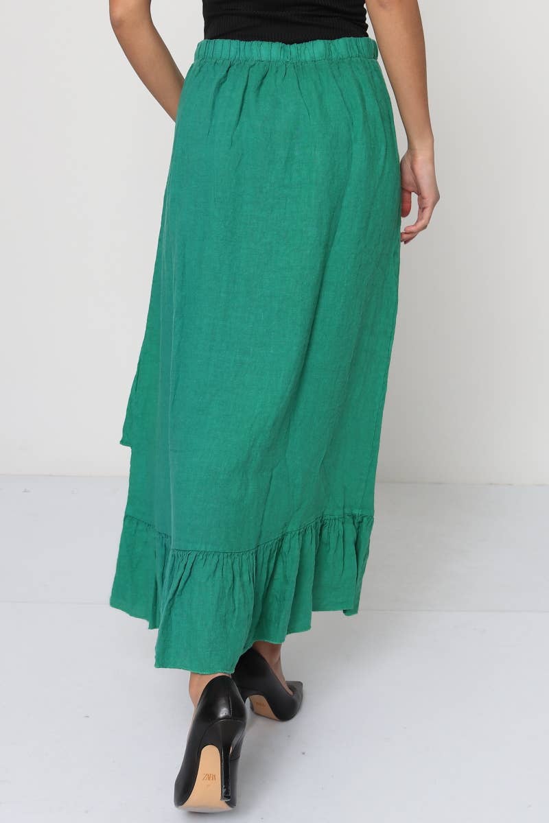 LÉA & LUC - Wholesale Skirt - Women's - 100% Linen Skirt REF. 80028
