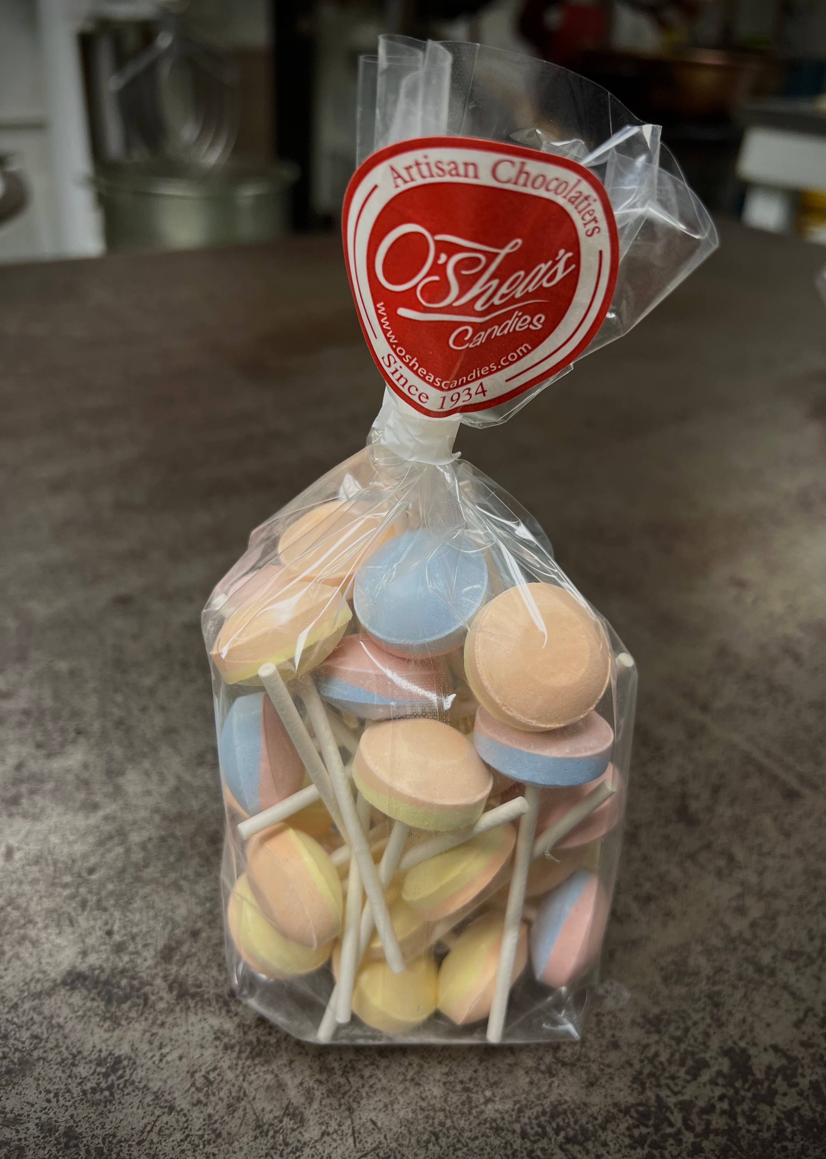 O'Shea's Candies Sweet Shop - Wholesale Lollipop - Nostalgic Old Fashioned SweetTart Lollies 🍭 1/2lB2
