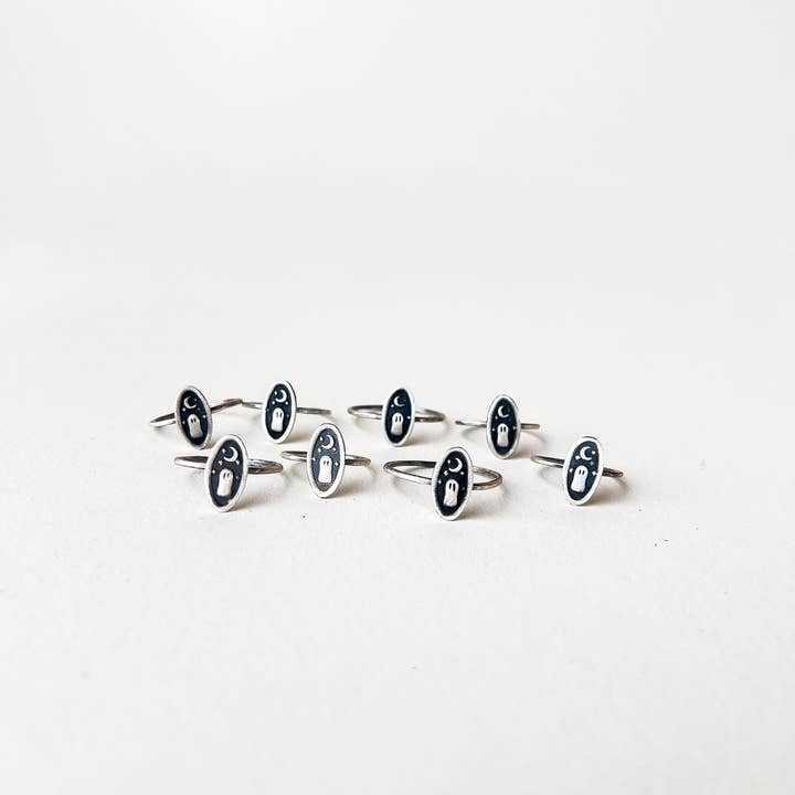 Figs & Ginger - Wholesale Band/Stacked Ring - Tiny Ghost Ring4
