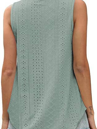 Lovesoft - Wholesale Tanktop - Dames - Dames zomerse losvallende mouwloze top met ronde hals14