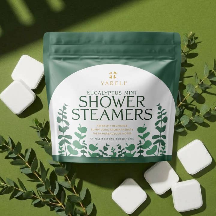 Eucalyptus Mint Shower Steamers – Energizing & Refreshing for wholesale by Yareli Wellness