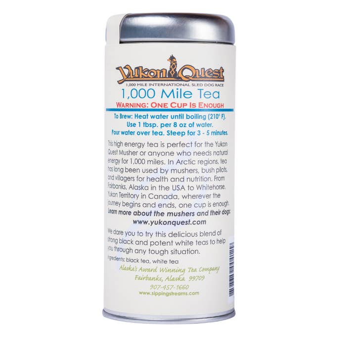 Sipping Streams Tea Company - Wholesale Loose tea - Yukon Quest: 1,000 Mile Tea 2 oz Canister1