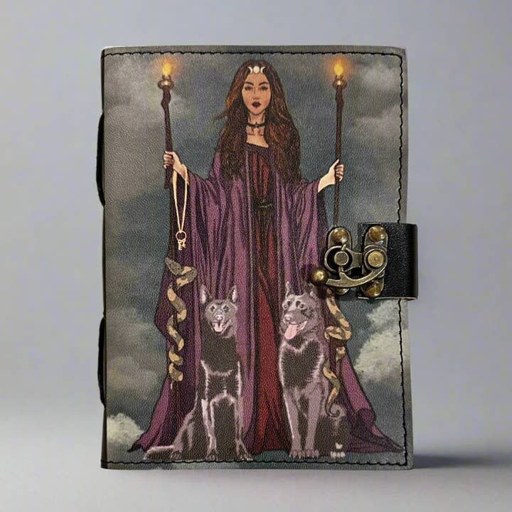 SunlitSage - Wholesale Journal/Diary - Hekate Journal | Hekate with her dogs | Goddess | Hecate |0