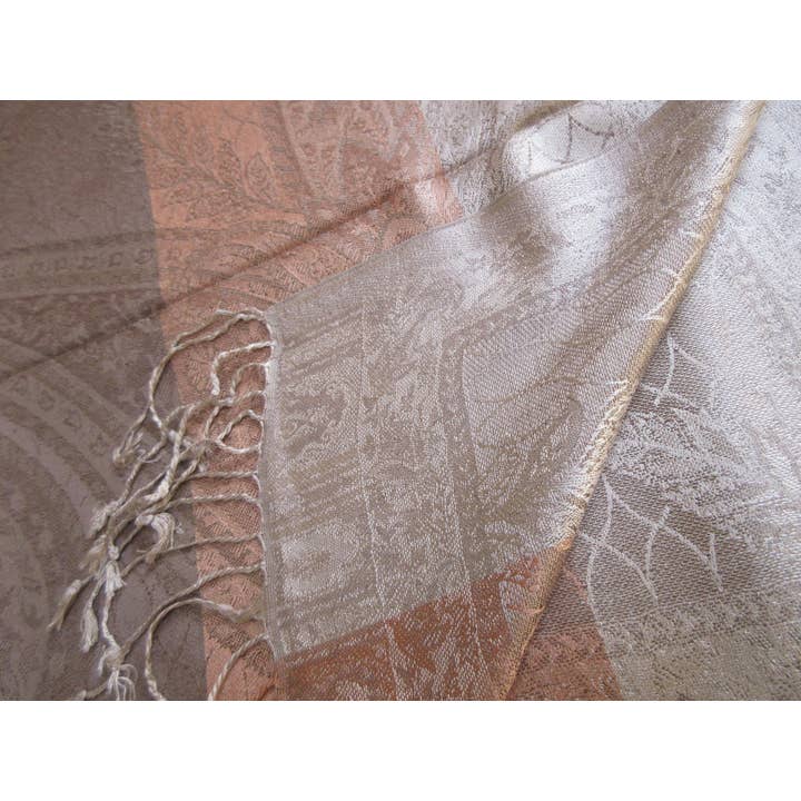 Bhawana Handicrafts - Venta al por mayor Chal - Mujer - Mantón de pashmina de cachemir tejido a mano, reversible