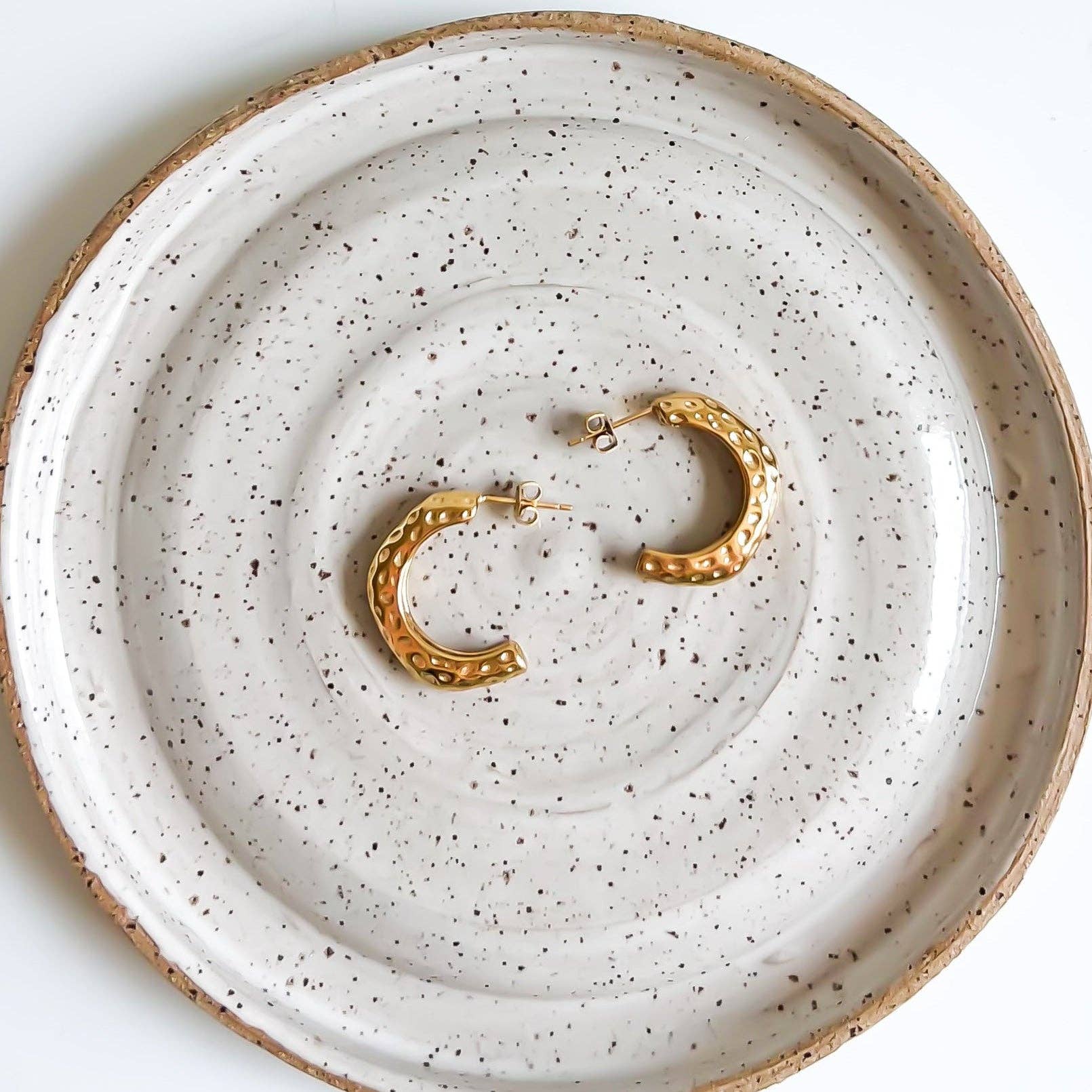 Natalie Clare Collections - Wholesale Hoop Earrings - Hammered Hoop Earrings1