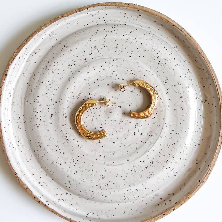 Natalie Clare Collections - Wholesale Hoop Earrings - Hammered Hoop Earrings1