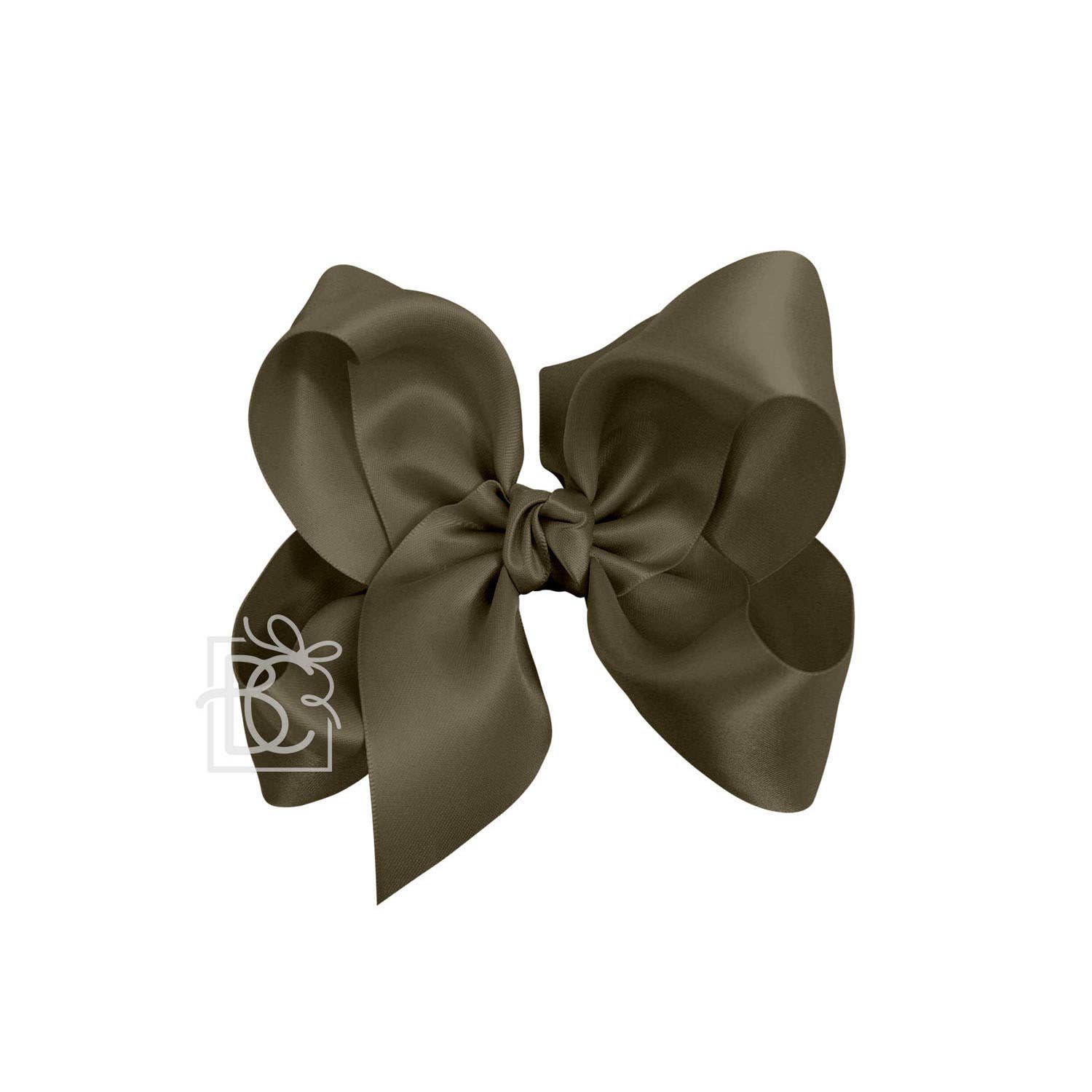 Beyond Creations, LLC - Wholesale Hair Bow - Kids - SATIN BOW ON CLIP96