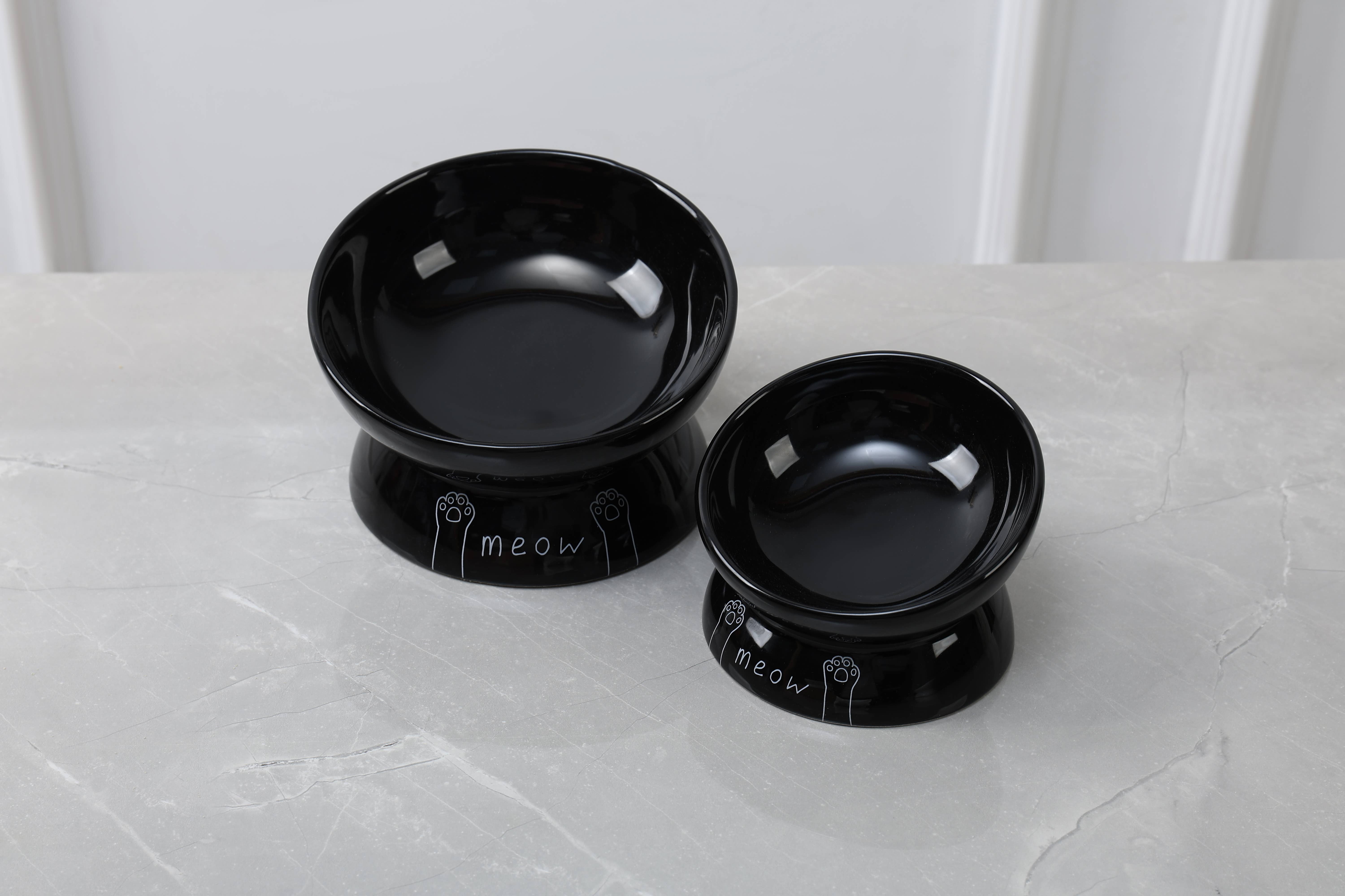 Park Life Designs - Wholesale Pet Elevated Bowl - Cat/Dog - Meow Elevated Ceramic Cat Dish - Ideal For Food Or Water13