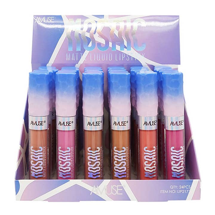 PINEAPPLE Beauty - Wholesale Lipstick - Amuse LIP2177 Mosaic Matte Liquid Lipstick - 24pcs1