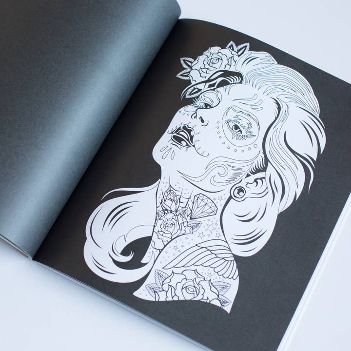 Blue Star Press - Wholesale Coloring & Activity Book - Adult - Dia De Los Muertos: Coloring Book Day of the Dead Halloween4