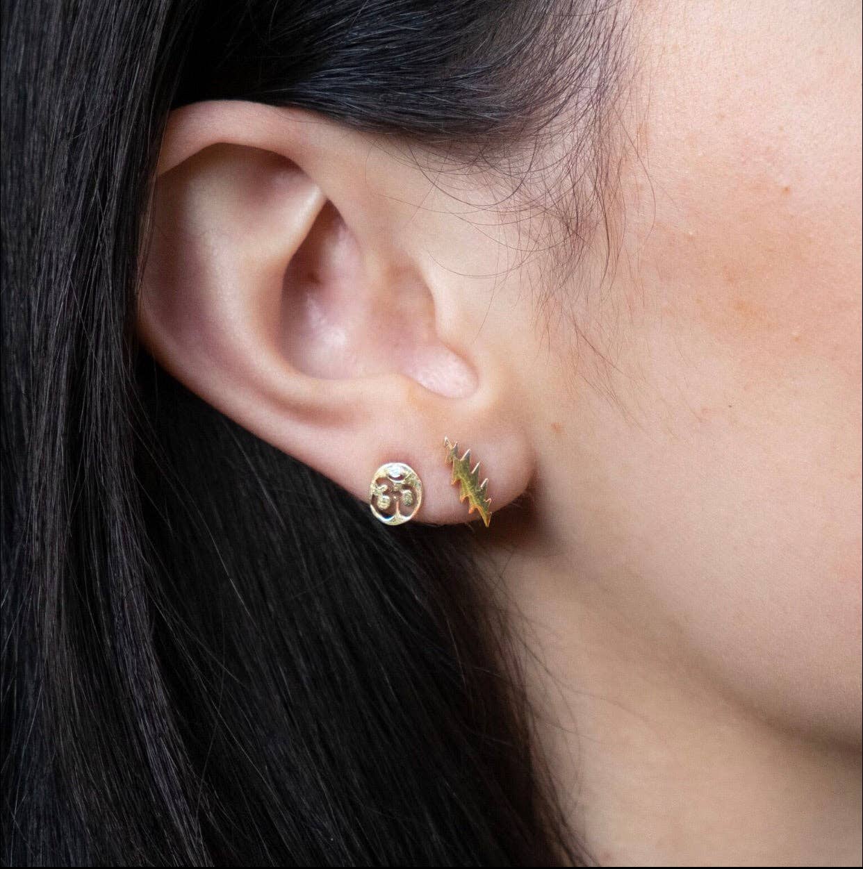 Jen Stock Mindful Designs - Wholesale Stud/Post Earrings - Signature ©️Goddess Earrings || Classic OM2
