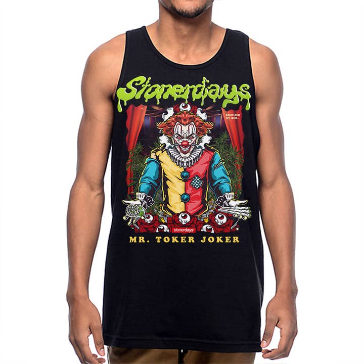 Mr. Toker Joker Tank for wholesale by StonerDays Apparel