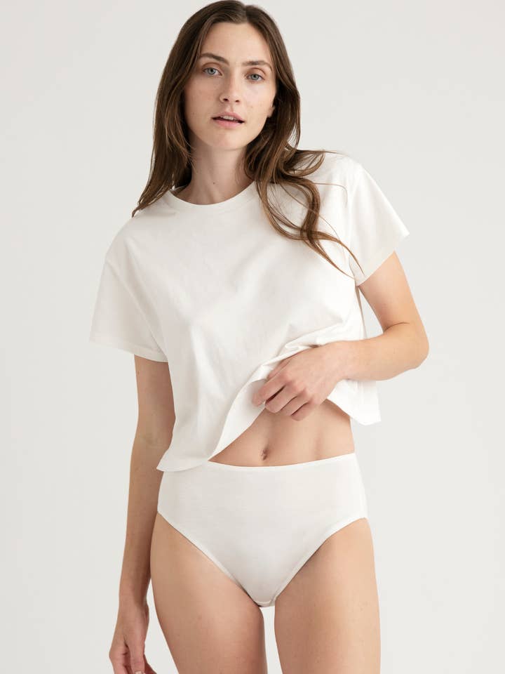 KENT – Großhandel Unterwäsche – Damen – Damenunterwäsche aus Bio-Baumwolle mit hoher Taille (synthetikfrei)