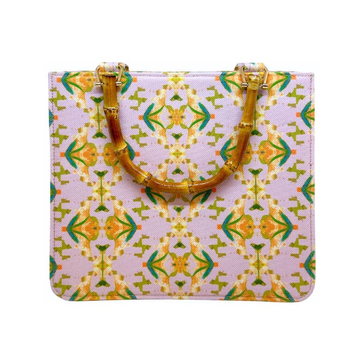 Laura Park Designs - Wholesale Top Handle Bag - Women's - The "Elle" Bag, English Garden Lavender