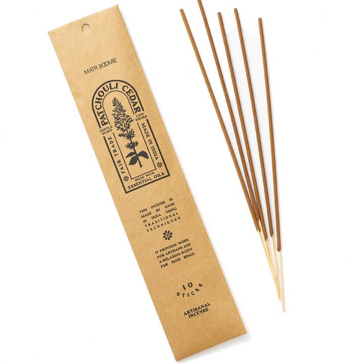Patchouli Cedar Incense - 10 sticks, low smoke and other Purchase Wholesale patchouli incense. Free Returns & Net 60 Terms on Faire trending on Faire.
