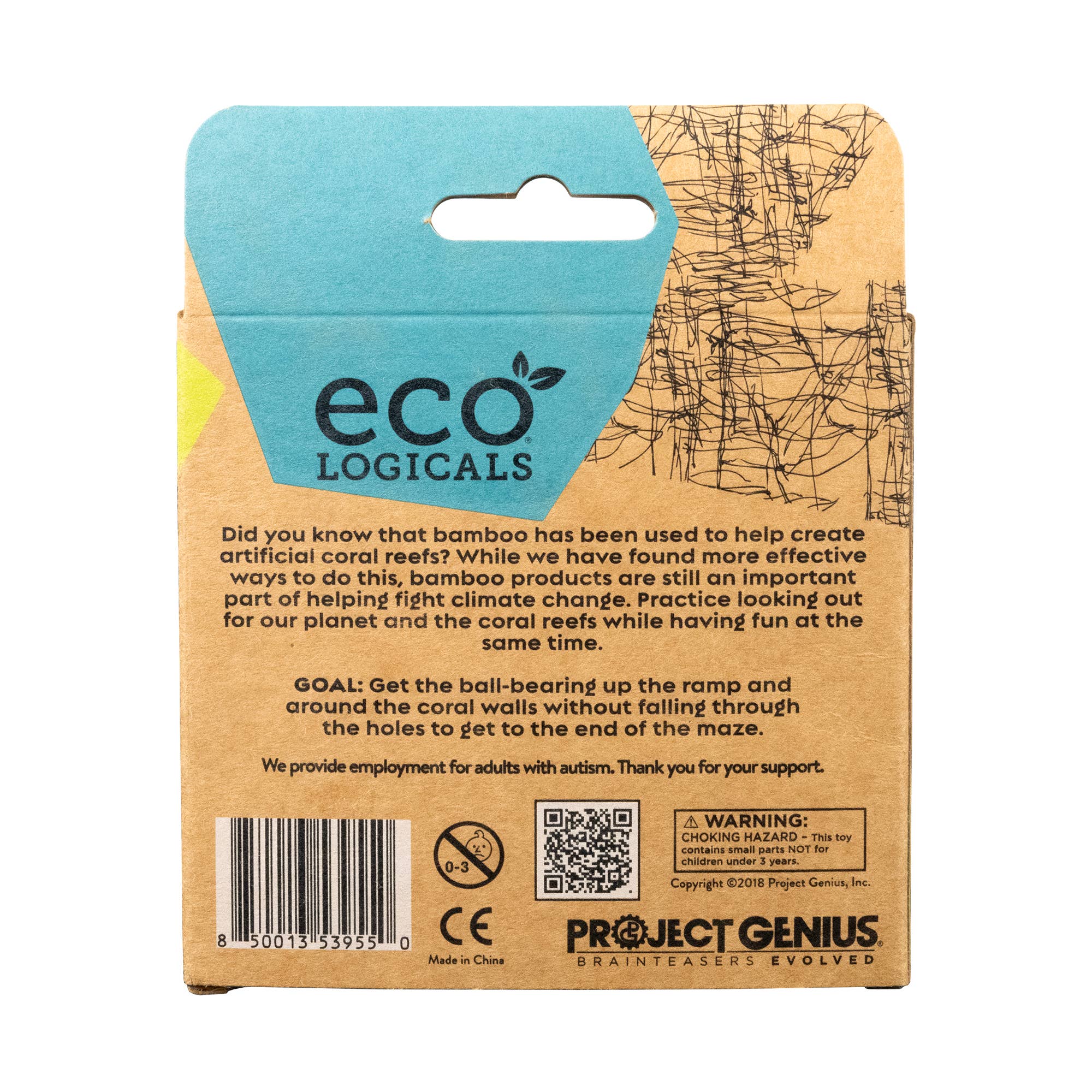 Project Genius - Wholesale Puzzle - Kids - The Great Coral Maze -Ecologiclas Bamboo Maze5