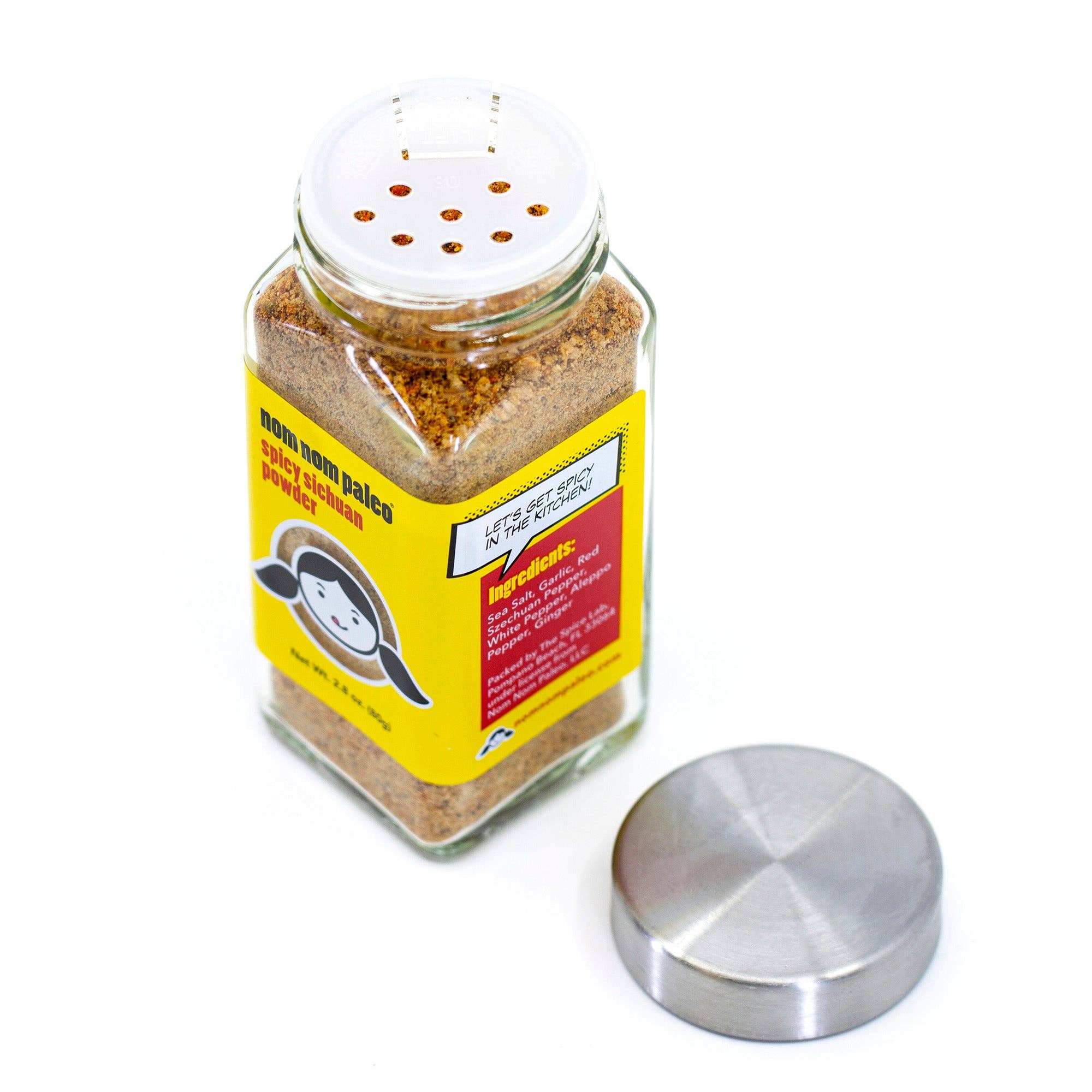 THE SPICE LAB - Vente Mélanges d'épices séchées - Poudre épicée de Sichuan Nom Nom Paleo - Boîte de 62