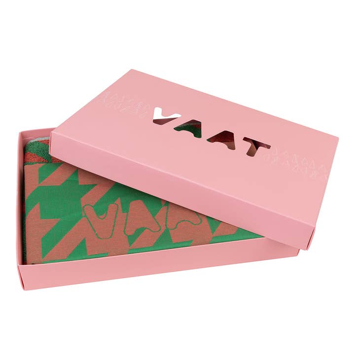 Set de regalo Me encanta pied de poule - coral / verde para venta al por mayor de VAAT