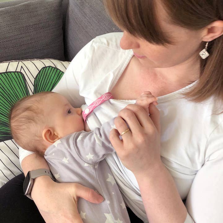 T & Belle - Wholesale Nursing Top - Maternity - Mint Green Liquid Gold Breastfeeding Clothing Clip V22