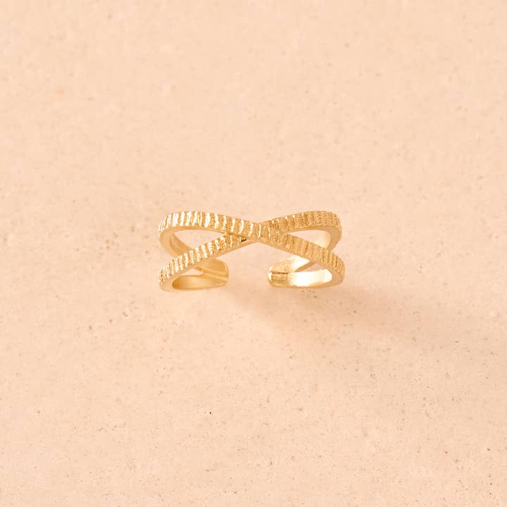 Agapée Jewelry - Wholesale Band/Stacked Ring - Louise Ring | Jewelry Gold Gift Waterproof
