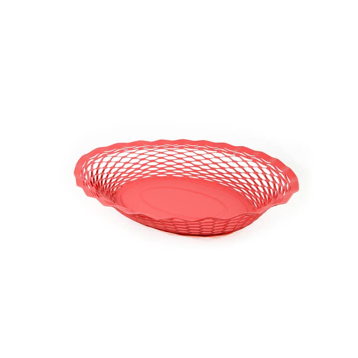 Clémentine Boutique - Wholesale Basket - Oval Color Metal Food Basket, Large size