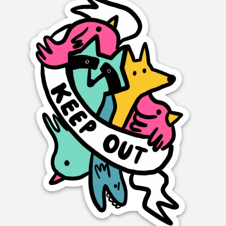 Keep Out Sticker for wholesale by Culture Flock