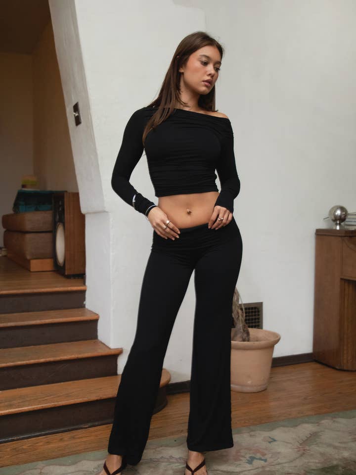 TICTOC - Venta al por mayor Pantalones de chándal/cómodos - Mujer - Leggings de Pierna Recta con Dobladillo SORA Pantalones Casuales para Estar en Casa17