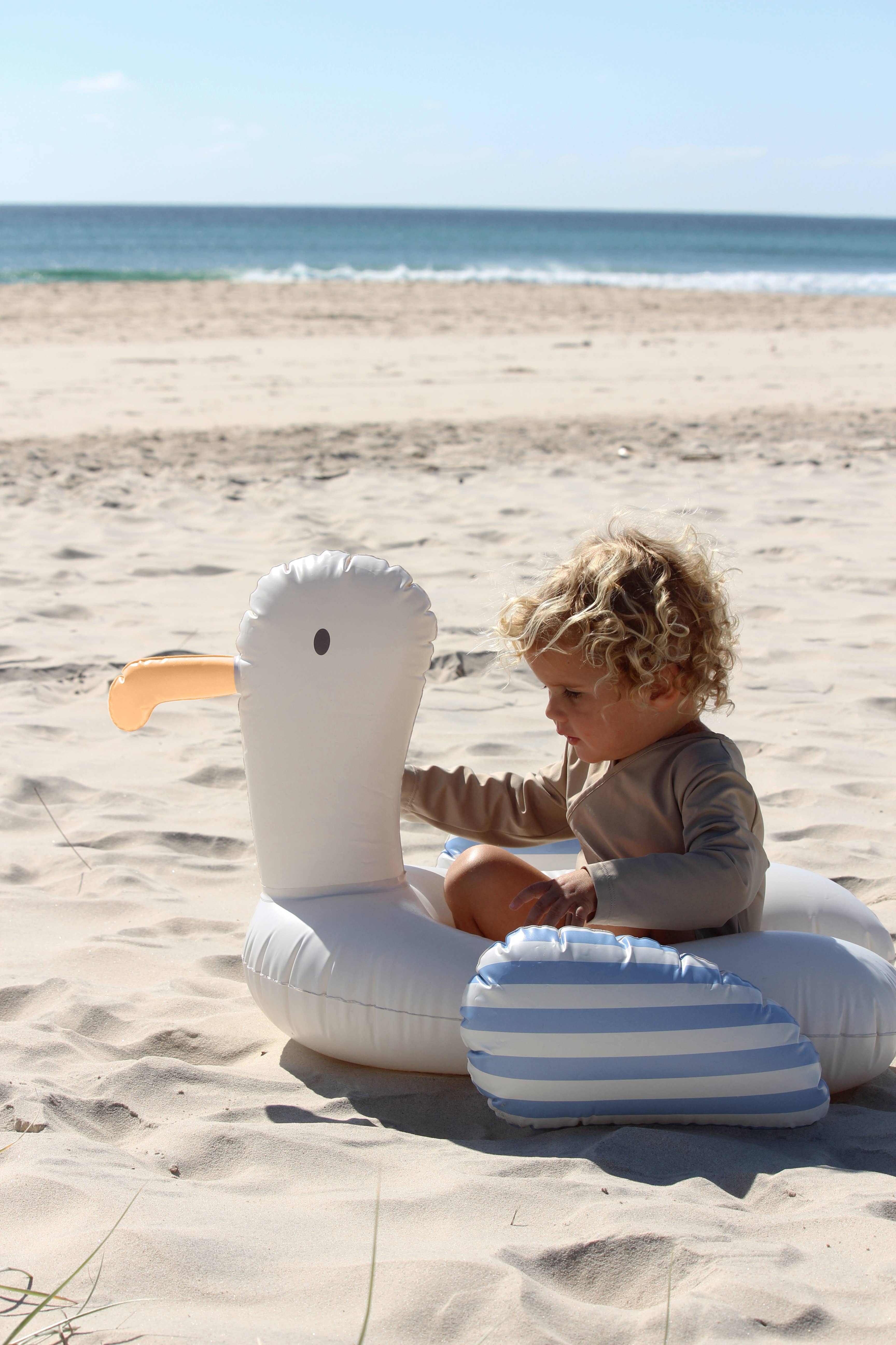 SUNNYLIFE - Vente Jeu gonflable - Anneau de piscine tubulaire pour enfants Sid the Seagull Blu8
