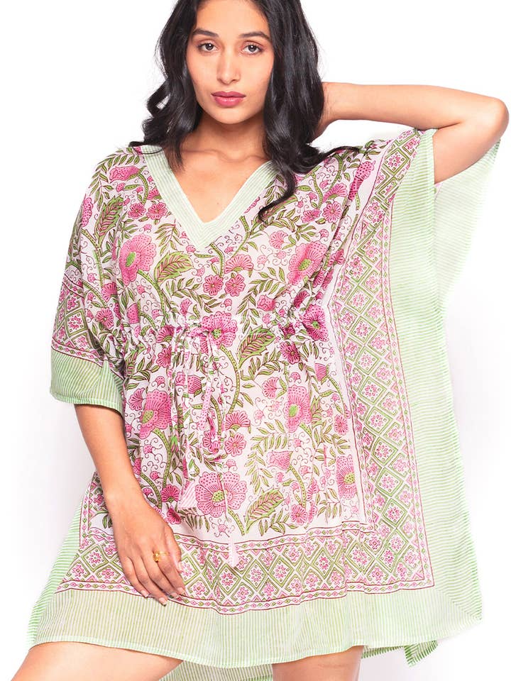 Sevya Handmade - Wholesale Kaftan - Women's - Namita Block Print Caftans