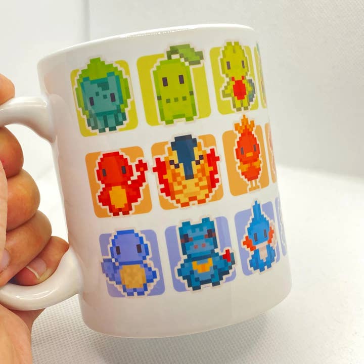Okhami Studio - Wholesale Coffee/Tea Cup - Pixélmon Initials Ceramic Mug | 350ml Coffee Mug1