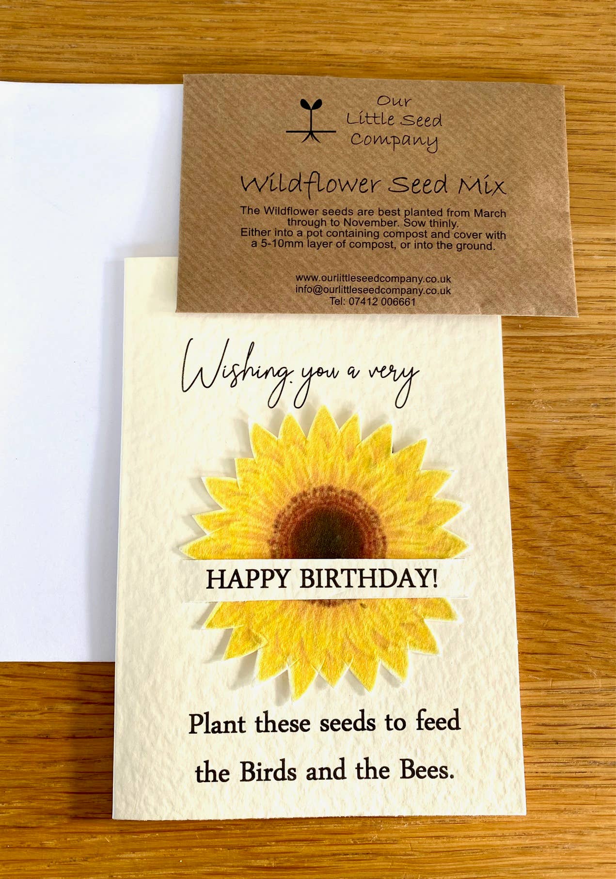 Our Little Seed Company - Wholesale Birthday card - Birthday - Sunflower1
