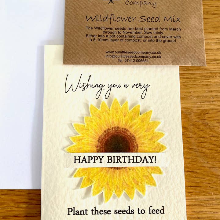 Our Little Seed Company - Wholesale Birthday card - Birthday - Sunflower1