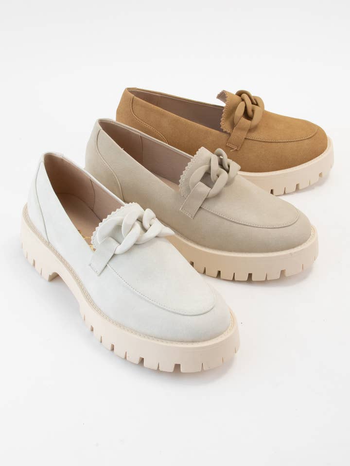 CCOCCI - Venta al por mayor Mocasines - Mujer - MOCASINES MADISON CON SUELA DE LENGÜETA Y DETALLE DE CADENA GRUESA CON ACABADO MATE12