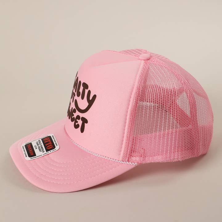 Fashion City – wholesale Truckerkeps – Unisex – Saltig men Söt Textlogotyp Tryckt Mesh Back Truckerkeps21