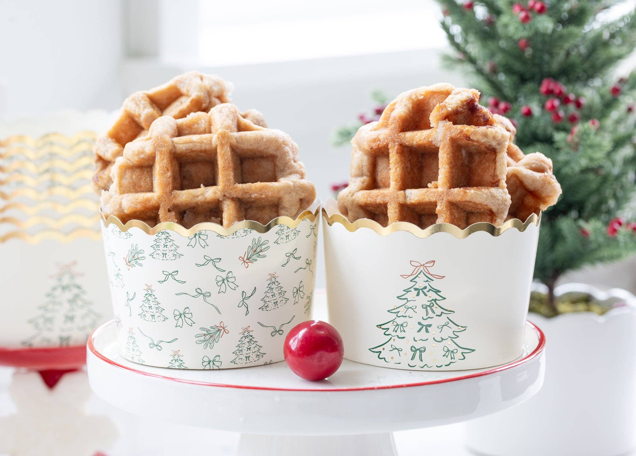 My Mind’s Eye - Vente Caissettes en papier pour cupcakes/muffins - PLJC2231 - Moules à pâtisserie JUMBO en aluminium Arbres esquissés verts 8 oz1