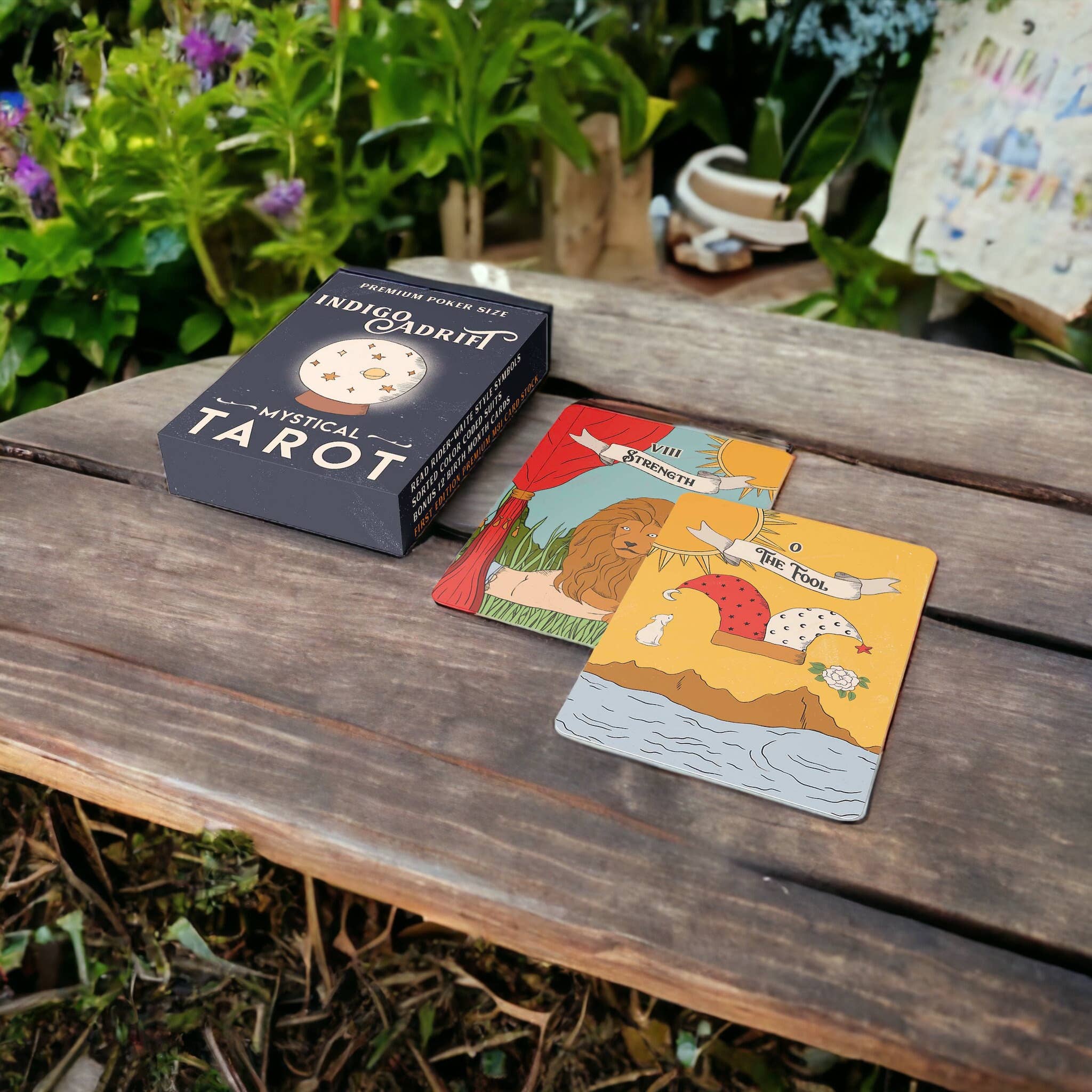 Dio Candle Company - Vente Cartes de tarot - Jeu de tarot Rider Waite - Costumes codés par couleur au format poker15