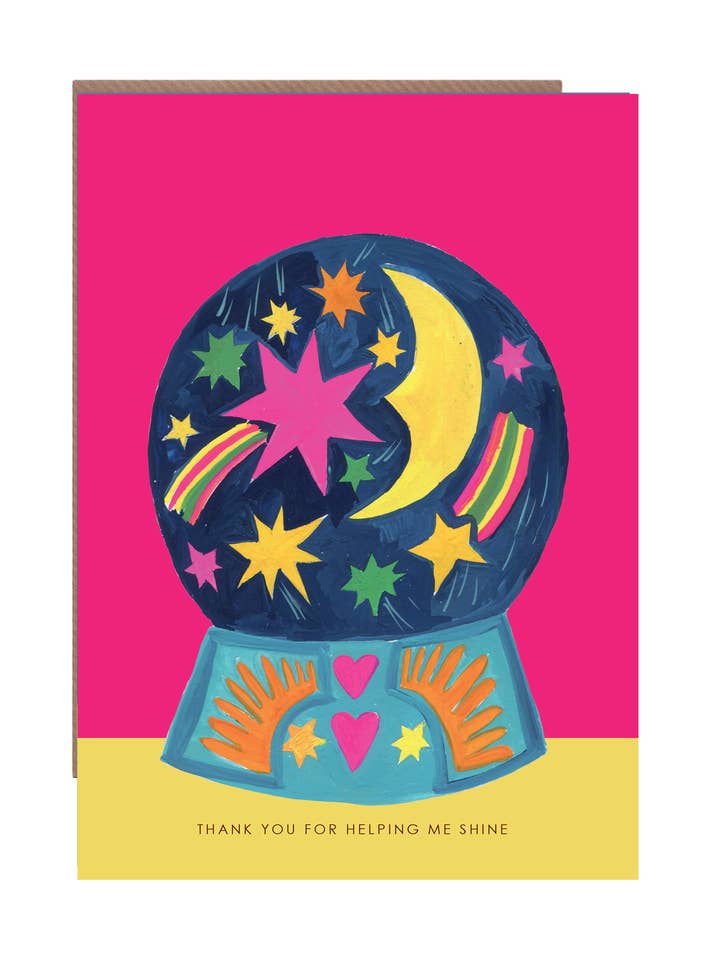 'GLOBE UNIVERSE' Carte de remerciement pour enseignant pour la vente par Hutch Cassidy (Greetings Cards and Paper Goods)