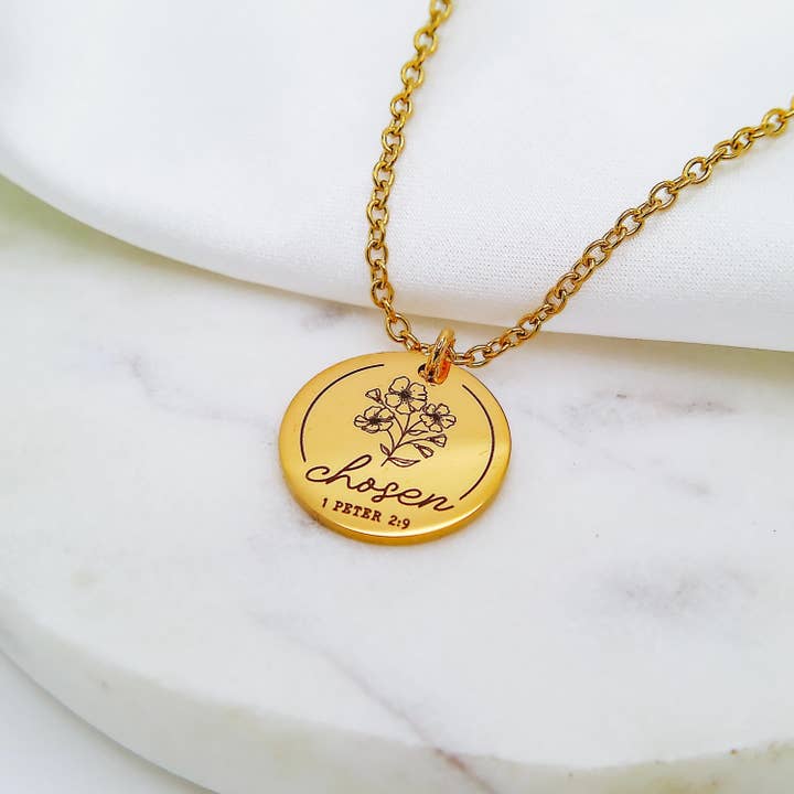 Avy + Tay - Wholesale Pendant/Charm Necklace - CHOSEN 1 PETER 2:9 NECKLACE5
