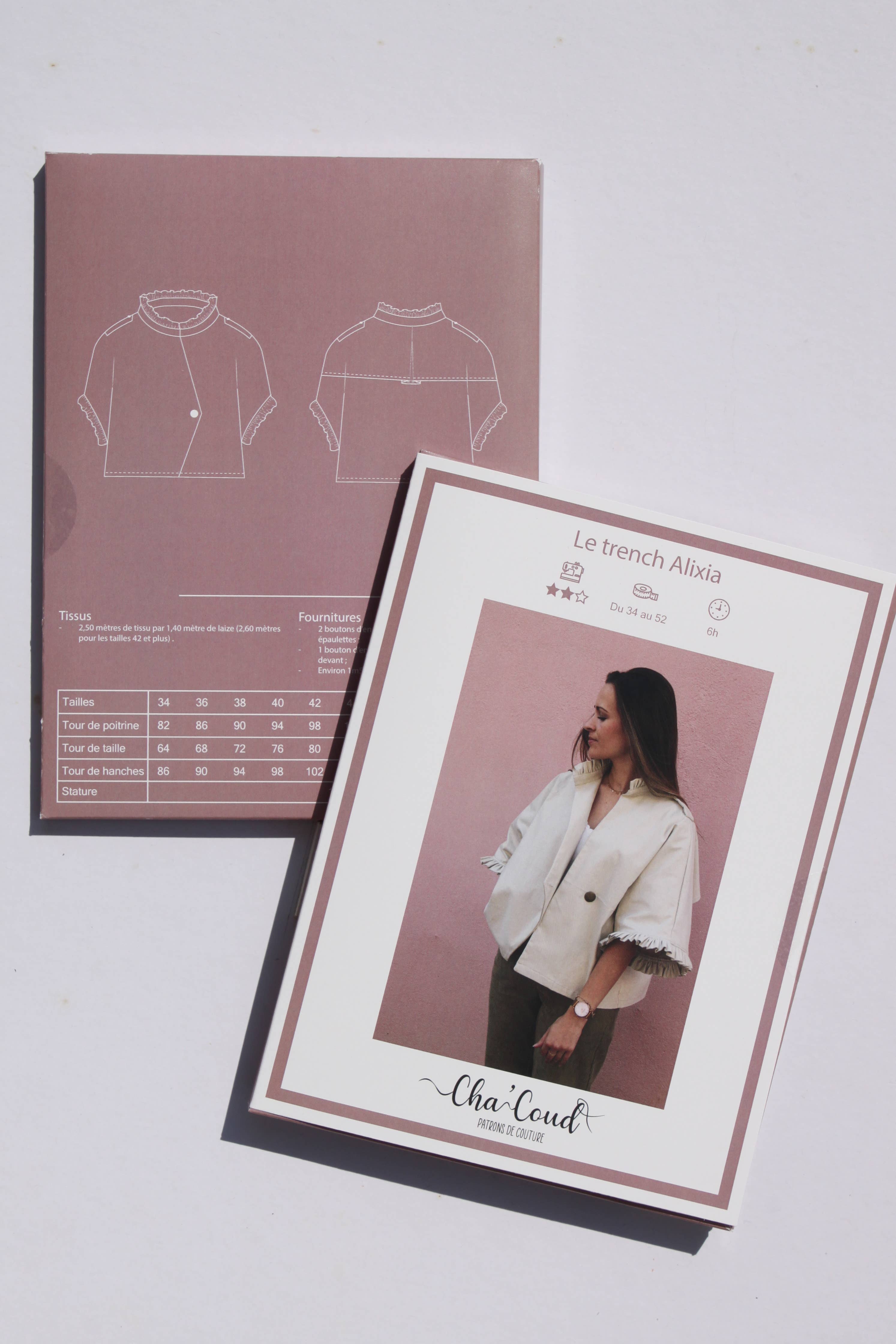 Cha' coud - Wholesale Trench Coat - Women's - Sewing pattern - Alixia trench coat6