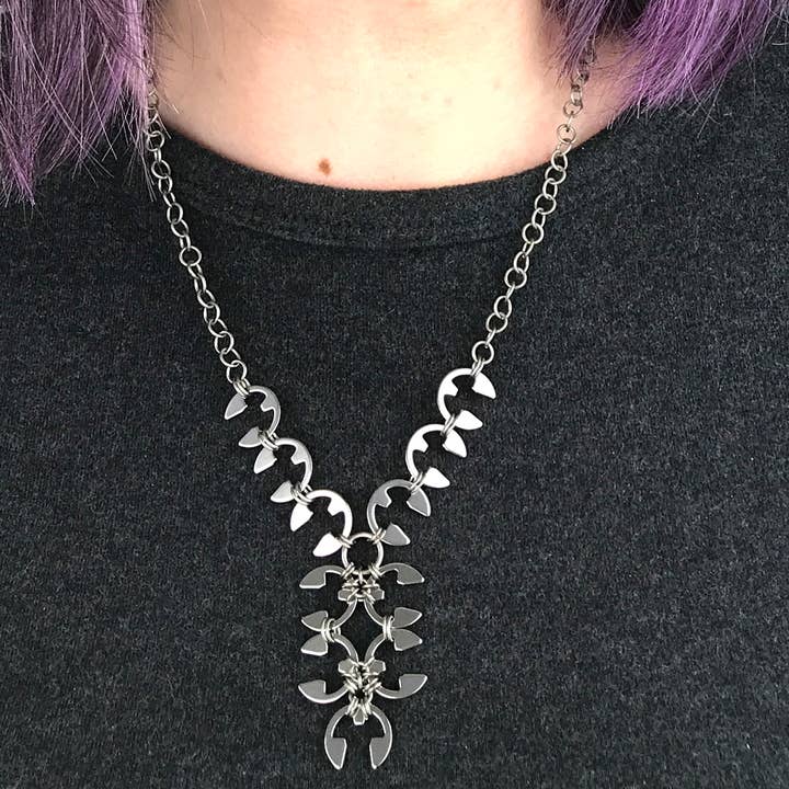 Wraptillion - Wholesale Pendant/Charm Necklace - Wisteria Bib Necklace2