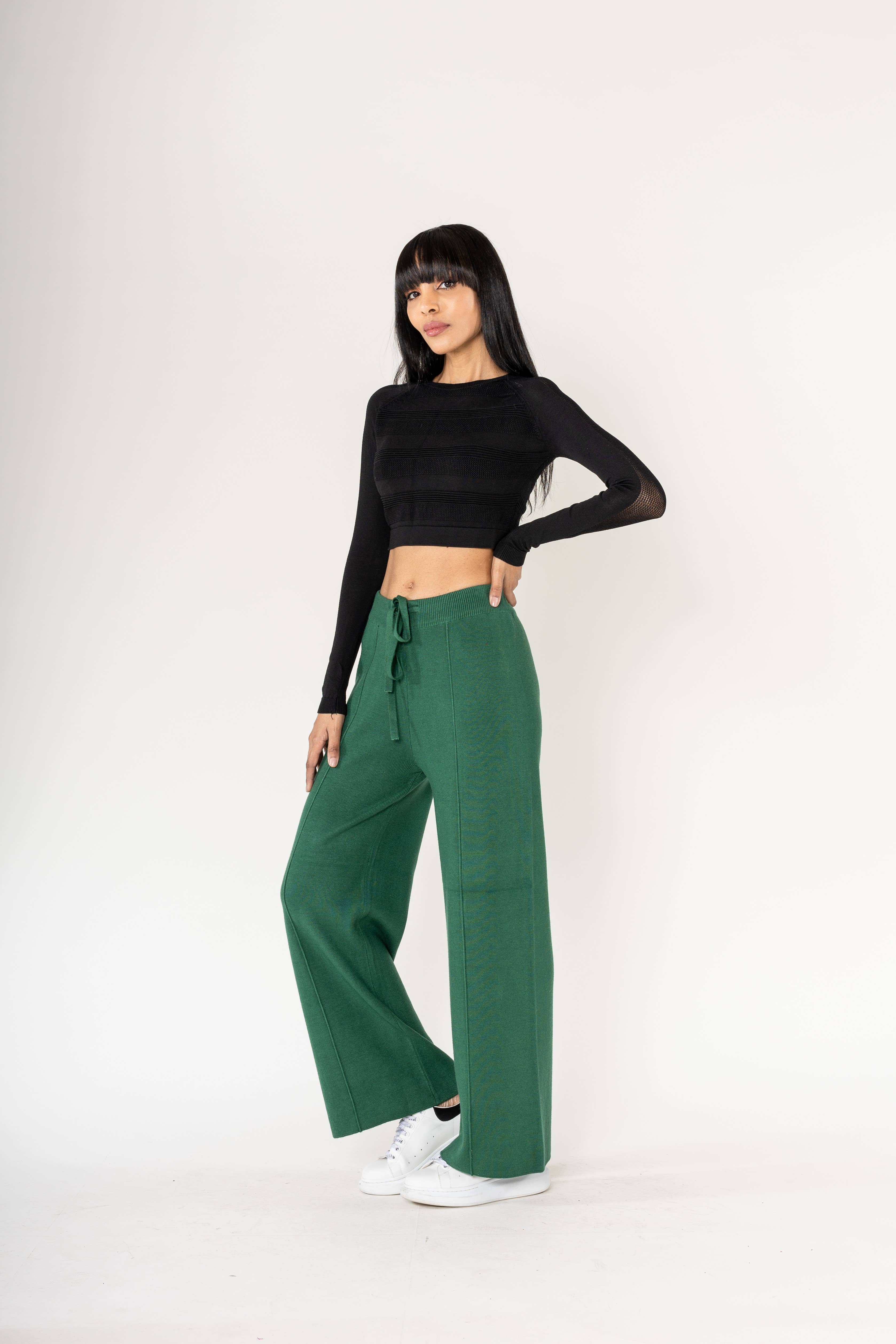 Nina Carter – Engroshandel Bukser - Dame – F025 Flared Cocooning Comfort-strikbukser31