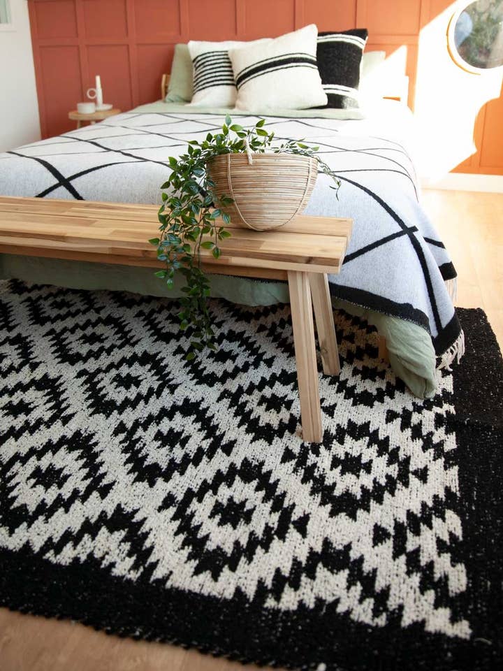 Rug Sioux Schwarz für den Großhandel von Blankets Of The World