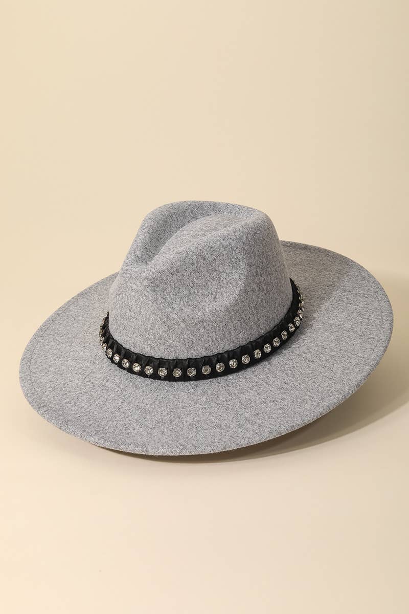 Anarchy Street - Wholesale Fedora - Women's - Rhinestone Strap Fedora Fashion Hat7